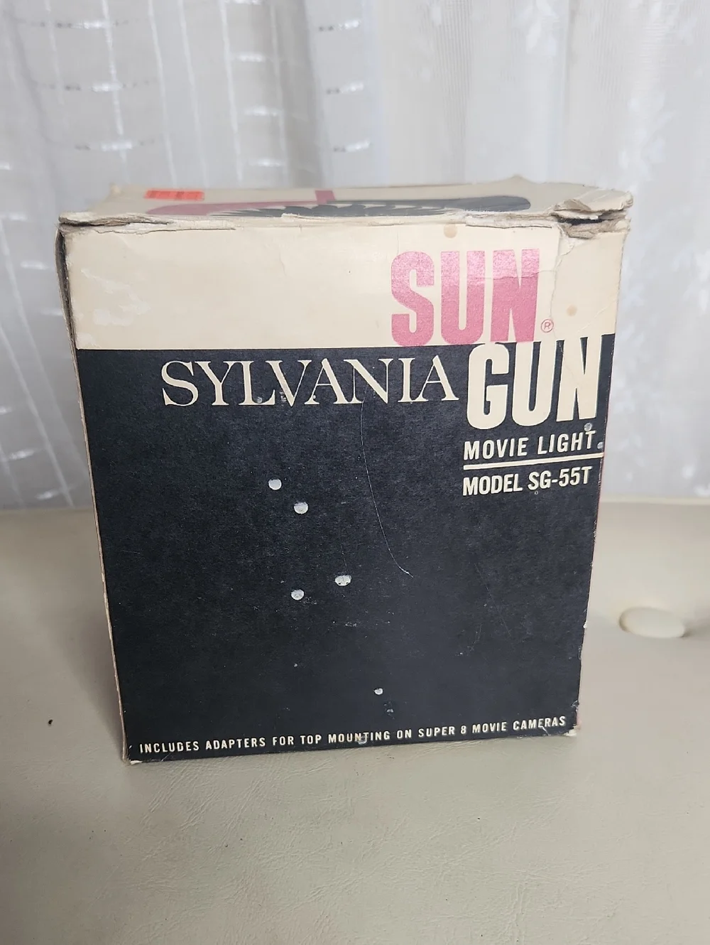 Vintage Collectable Sylvania Sun Gun Movie Light Model SG-55T W/ original box